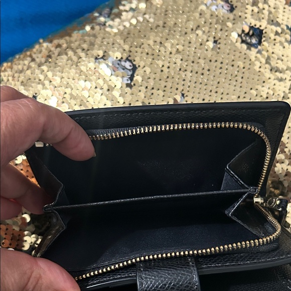 Coach Black Textured Leather Wallet - Picture 3 of 10